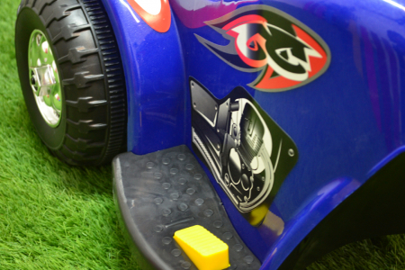 Police style electric Ride-on motorcycle with 3 wheels for children BJQ991, 6V, 25W, blue [11]