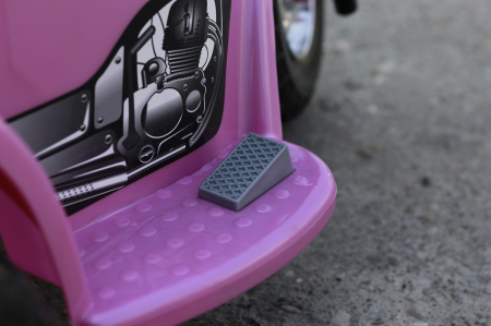 Police style electric Ride-on motorcycle with 3 wheels for children BJQ991, 6V, 25W, pink [6]