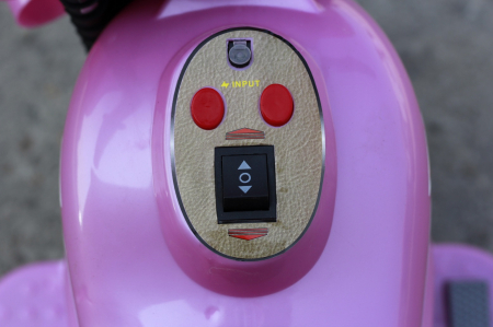 Police style electric Ride-on motorcycle with 3 wheels for children BJQ991, 6V, 25W, pink [5]