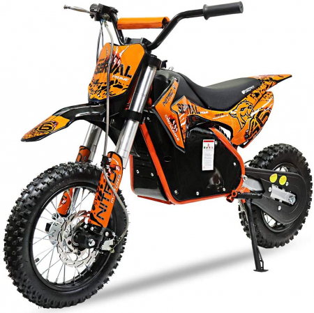 Motociclete electrice - Mini motocicleta electrica NITRO Eco Serval 500W 10/10 #Portocaliu