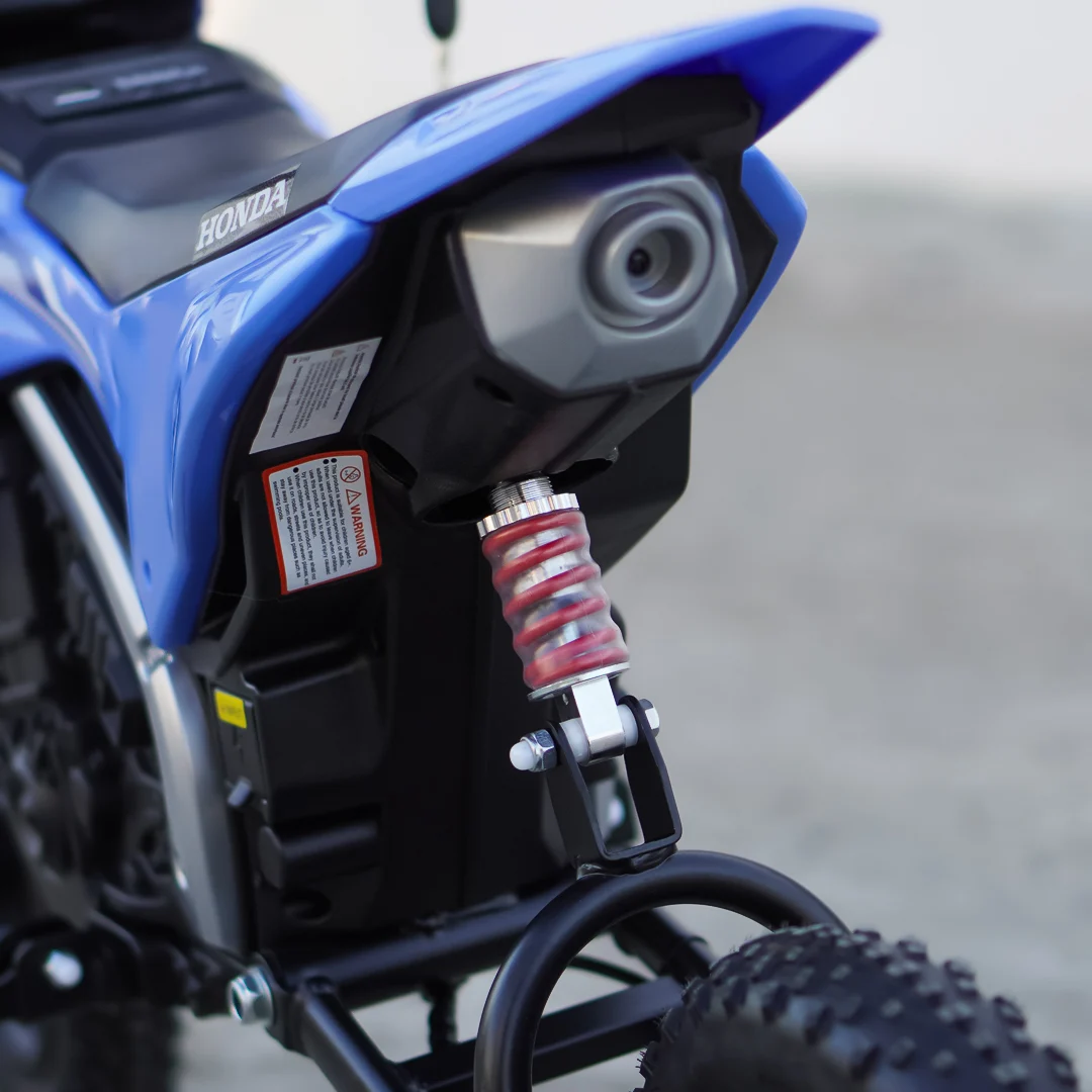 Motocicleta copii, Honda CRF450 250W, 24V, roti gonflabile, albastra [9]