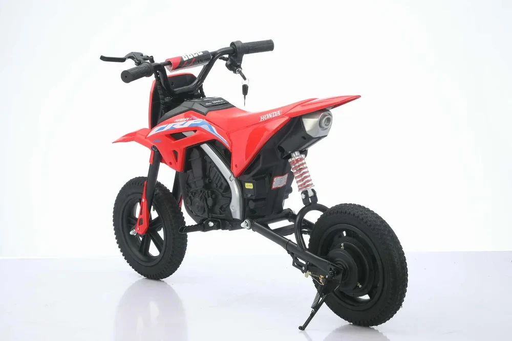 Motocicleta copii, Honda CRF450 250W, 24V, roti gonflabile, rosie [4]