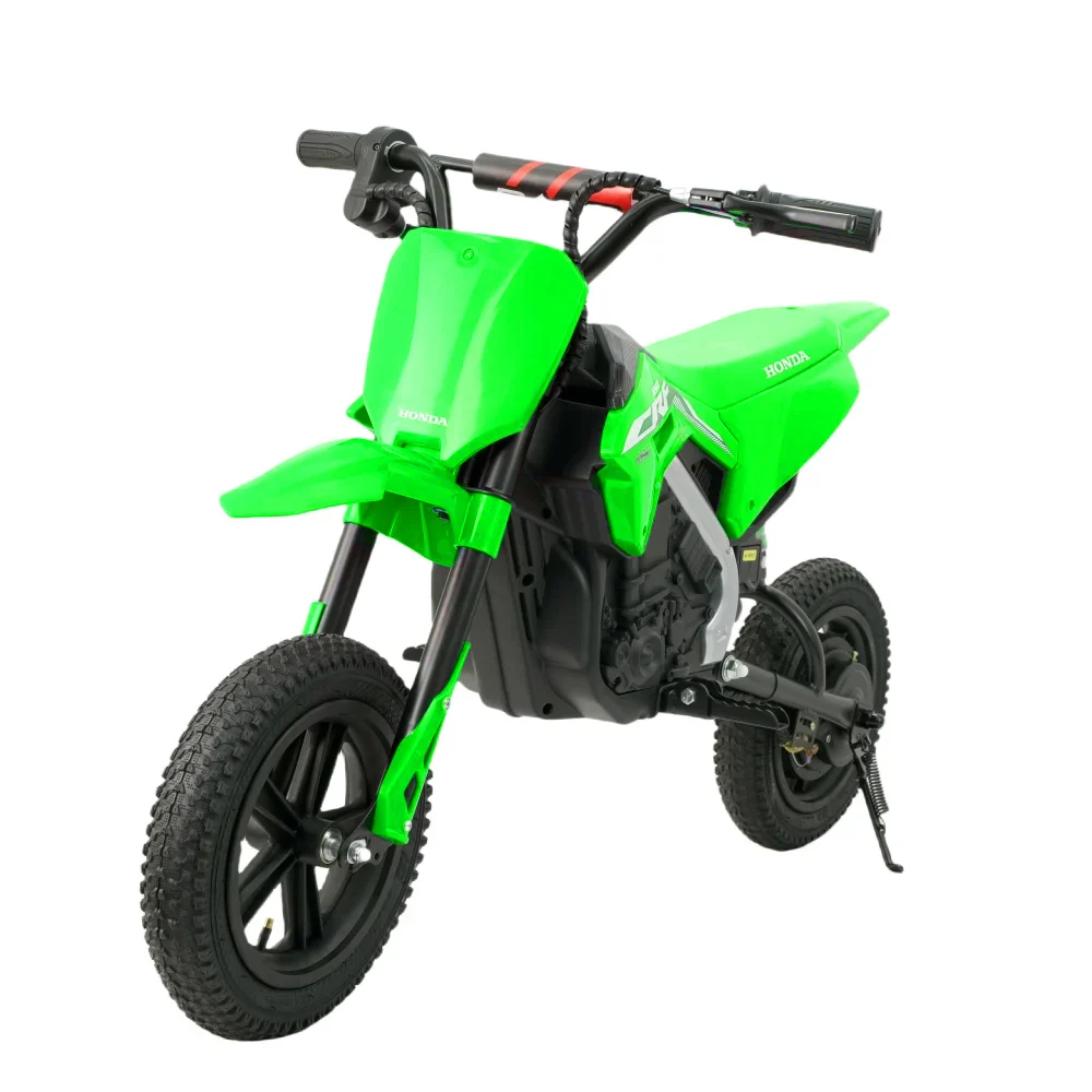 Motociclete electrice - Motocicleta copii, Honda CRF450 250W, 24V, roti gonflabile, verde