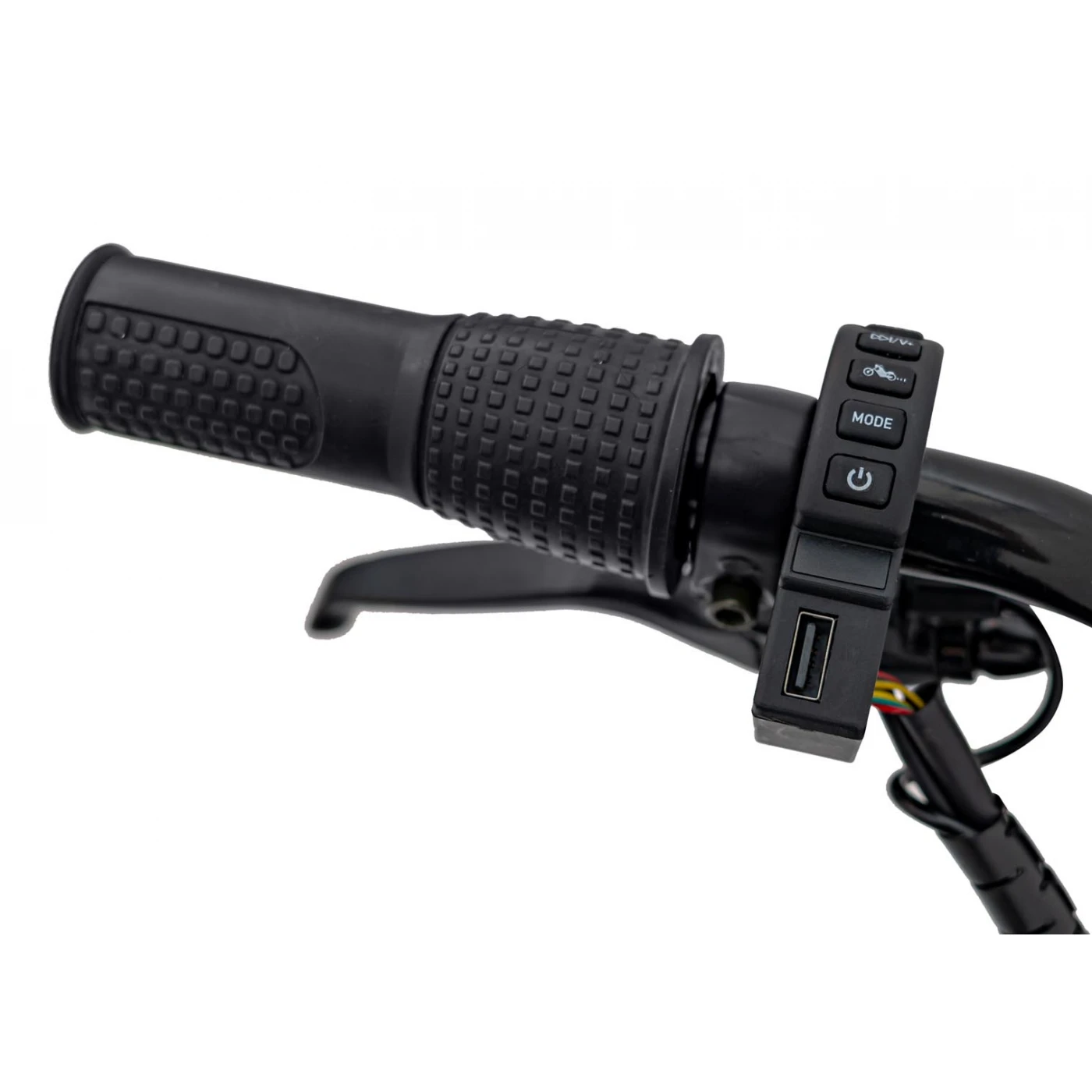 Electric ride-on motorcycle for 5 - 9 years, model Old-School, 300W, 24V, inflatable wheels, upholstered seat, premium, black [8]