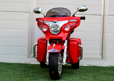 Children's ride on electric motorcycle Chopper Victorius R1800GS, 70W 12V, music player, red [1]
