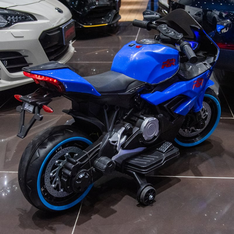 Children's electric motorcycle, B919, bluetooth, 90W, 12V battery, blue [2]