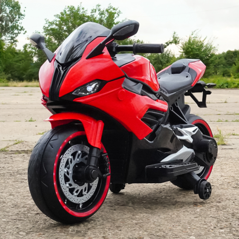 Children's electric motorcycle, B919, bluetooth, 90W, 12V battery, red [1]