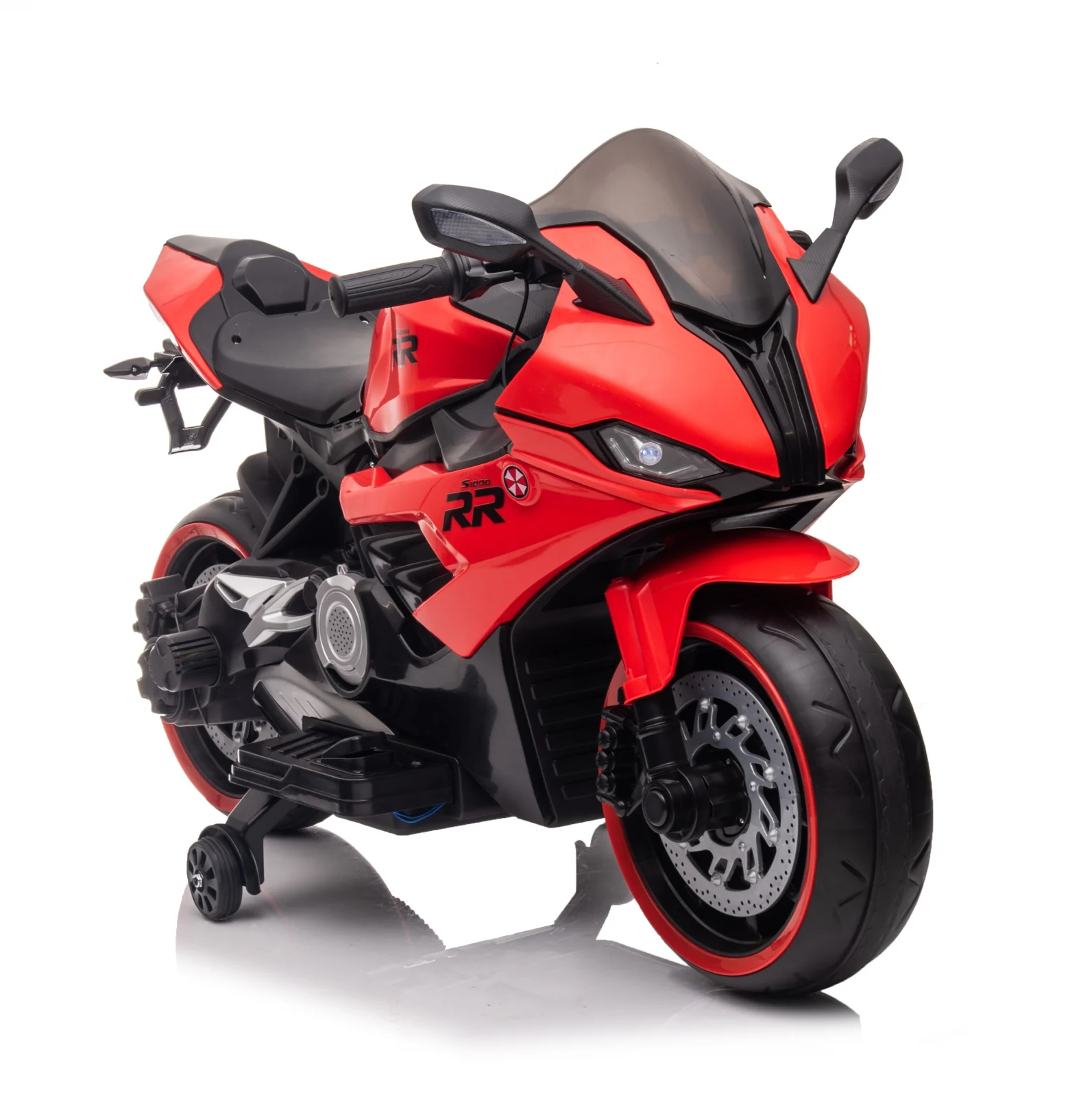 Motociclete electrice - Motocicleta electrica copii,  B919, bluetooth, 90W, baterie 12V, rosie