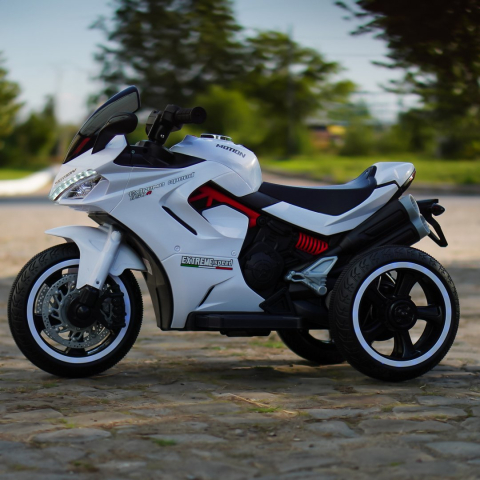 Super Speed 12V Electric Trike for Kids – white [7]