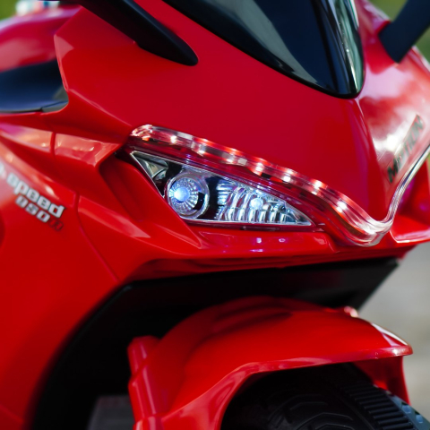 Motocicleta electrica cu 3 roti Super Speed, 12V, rosie [12]