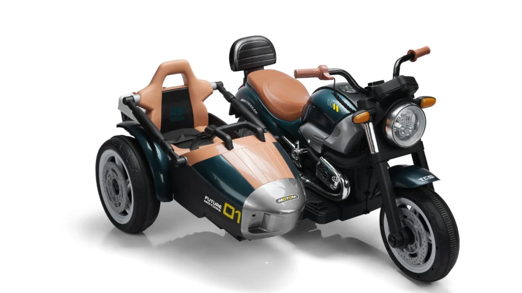 Motocicleta electrica cu atas BJTS0926, 150W, 12V 12Ah, premium, verde [21]