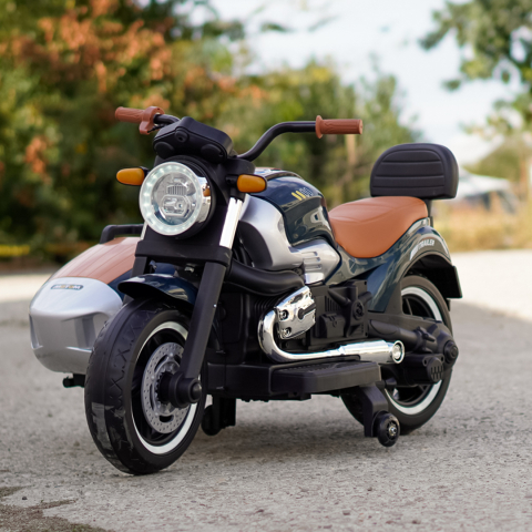 Motocicleta electrica cu atas BJTS0926, 150W, 12V 12Ah, premium, verde [8]