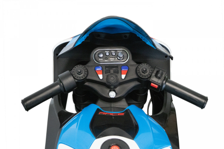 Motocicleta electrica cu licenta BMW HP4, pentru copil 3-9 ani, albastra [12]