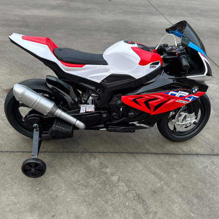 Motocicleta electrica cu licenta BMW HP4, pentru copil 3-9 ani, rosie [12]