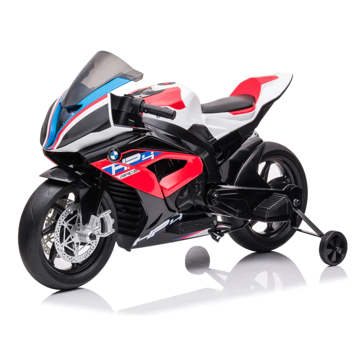 Motocicleta electrica cu licenta BMW HP4, pentru copil 3-9 ani, rosie [21]