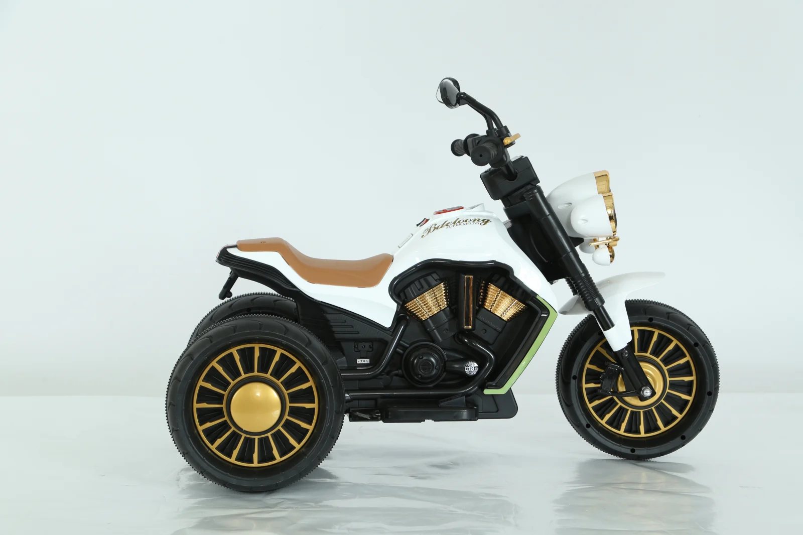 Motocicleta electrica Jocker cu 3 roti, telecomanda inclusa, 70W, echipare, premium, alba [4]