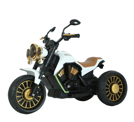 Ride on Motorcycles - Jocker electric motorcycle with 3 wheels, remote control included, 70W, premium equipment, white