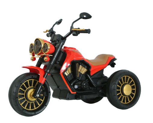 Ride on Motorcycles - Jocker electric motorcycle with 3 wheels, remote control included, 70W, premium equipment, red