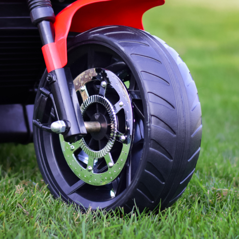 Motocicleta electrica Jocker cu 3 roti, telecomanda inclusa, 70W, echipare, premium, rosie [11]