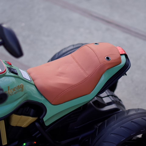 Motocicleta electrica Jocker cu 3 roti, telecomanda inclusa, 70W, echipare, premium, verde [15]