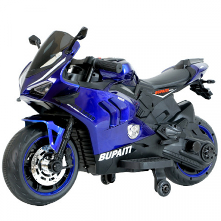 Ride on Motorcycles - Ride-on motorcycle for children BDQ888, 70W 12V, EVA wheels, bluetooth, blue