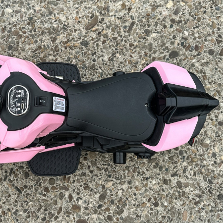 Motocicleta electrica pentru BDQ888, 70W 12V, cu roti moi, bluetooth, roz [5]