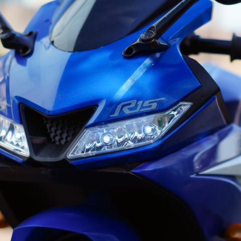 Motocicleta electrica pentru copii 3-9 ani, SuperBike TR15, PREMIUM, albastra [14]