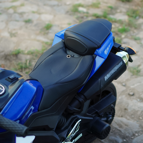 Motocicleta electrica pentru copii 3-9 ani, SuperBike TR15, PREMIUM, albastra [13]