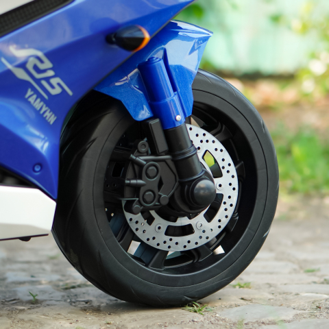 Motocicleta electrica pentru copii 3-9 ani, SuperBike TR15, PREMIUM, albastra [17]