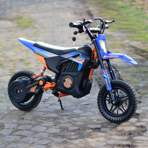 Electric ride-on motorcycle for children 4-9 years, Enduro type, 250W, 24V, blue [8]