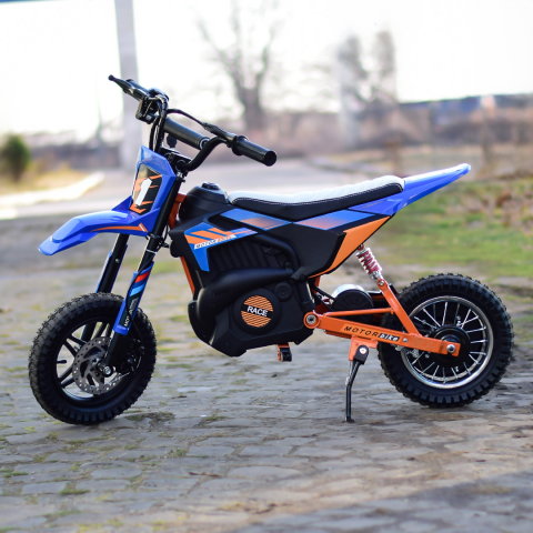 Electric ride-on motorcycle for children 4-9 years, Enduro type, 250W, 24V, blue [3]