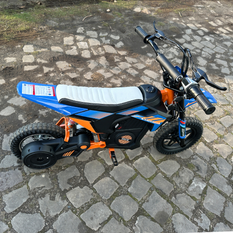 Electric ride-on motorcycle for children 4-9 years, Enduro type, 250W, 24V, blue [17]