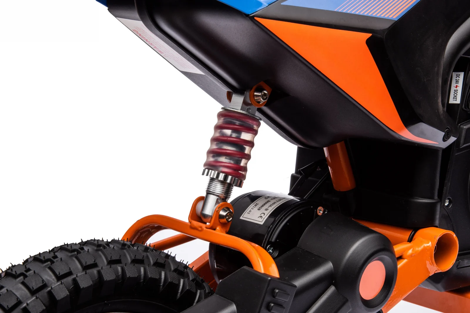 Electric ride-on motorcycle for children 4-9 years, Enduro type, 250W, 24V, blue [27]