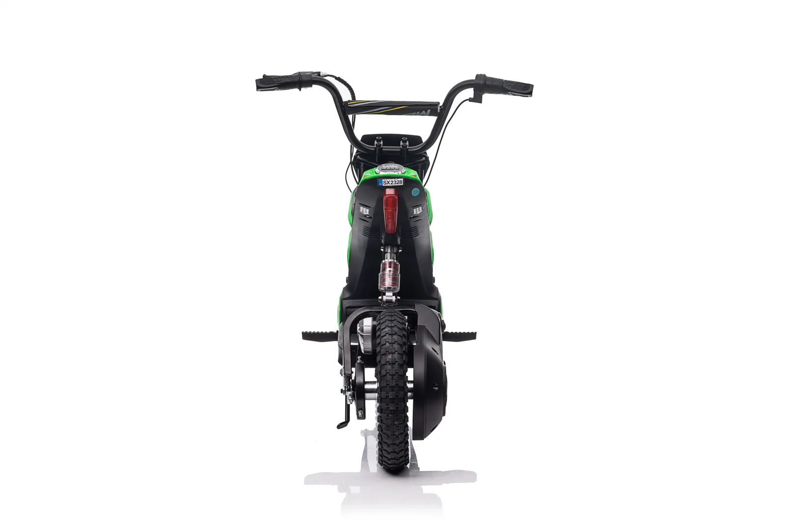 Electric ride-on motorcycle for children 5-10 years, enduro type, 350W, 24V, green [5]