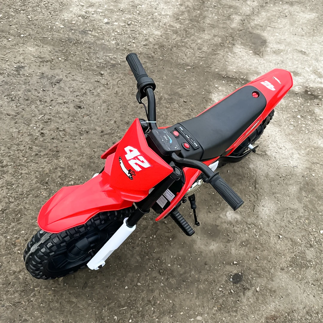 Motocicleta electrica pentru copii, BalanceBike 350W 24V, rosie [2]