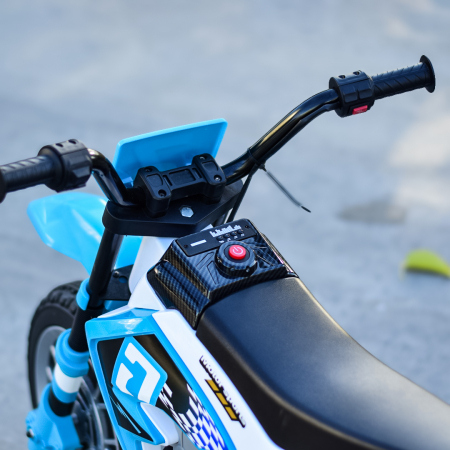 Motocicleta electrica pentru copii BJH022, 70W, 12V, albastru [7]