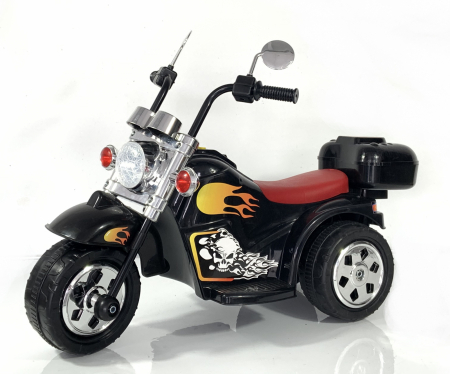 Motociclete electrice - Motocicleta electrica pentru copii BJ777, 35W 6V, neagra