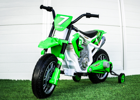 Electric ride on motorcycle for children BJH022, 70W 12V, green [1]