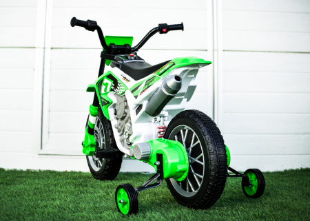 Electric ride on motorcycle for children BJH022, 70W 12V, green [11]