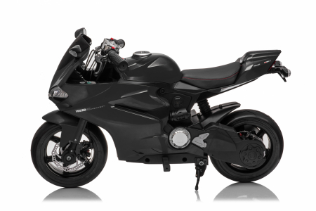 Motocicleta electrica pentru copii SX1629, putere 250W, 24V, roti moi cauciuc EVA, Neagra [11]