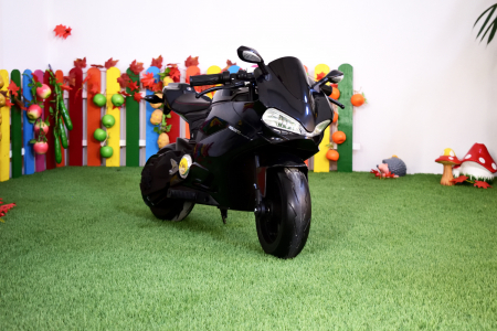 Motocicleta electrica pentru copii SX1629, putere 250W, 24V, roti moi cauciuc EVA, Neagra [9]