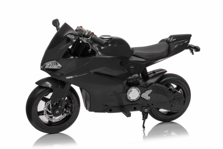 Motocicleta electrica pentru copii SX1629, putere 250W, 24V, roti moi cauciuc EVA, Neagra [12]