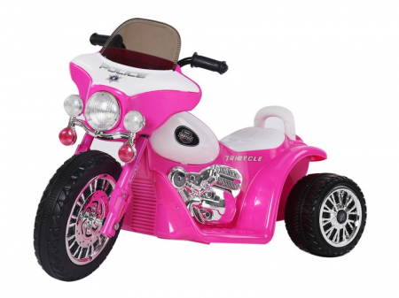 Electric ride-on police motorcycle for children, JT568 35W STANDARD, pink [9]