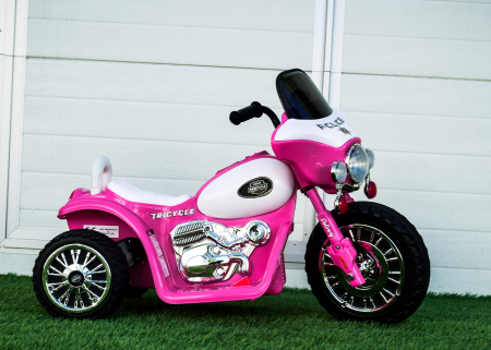 Electric ride-on police motorcycle for children, JT568 35W STANDARD, pink [4]