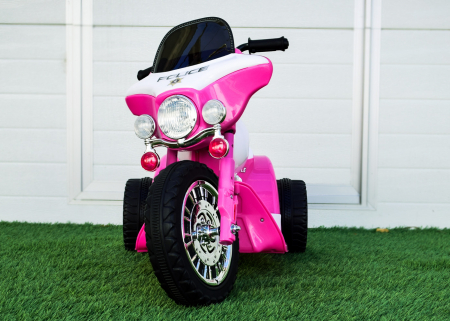 Electric ride-on police motorcycle for children, JT568 35W STANDARD, pink [2]