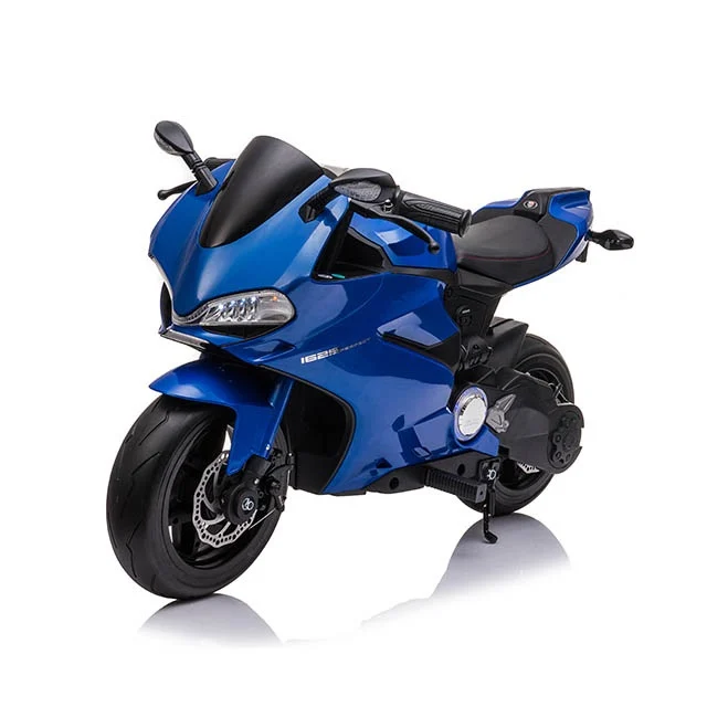 Motociclete electrice - Motocicleta electrica pentru copii SX1629, putere 250W, 24V, roti moi cauciuc EVA, albastra