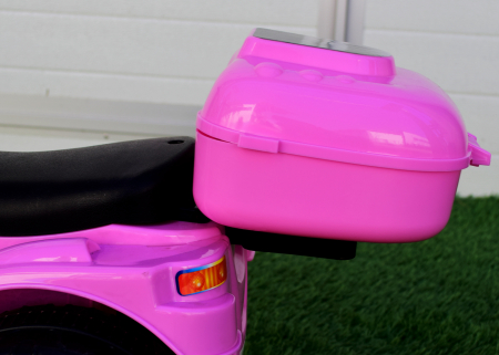 Electric ride on motorcycle for children BJ777, 35W 6V, pink [7]