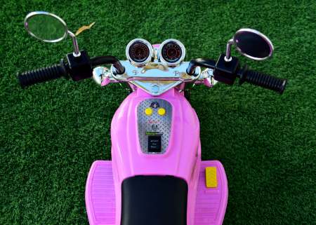 Electric ride on motorcycle for children BJ777, 35W 6V, pink [6]