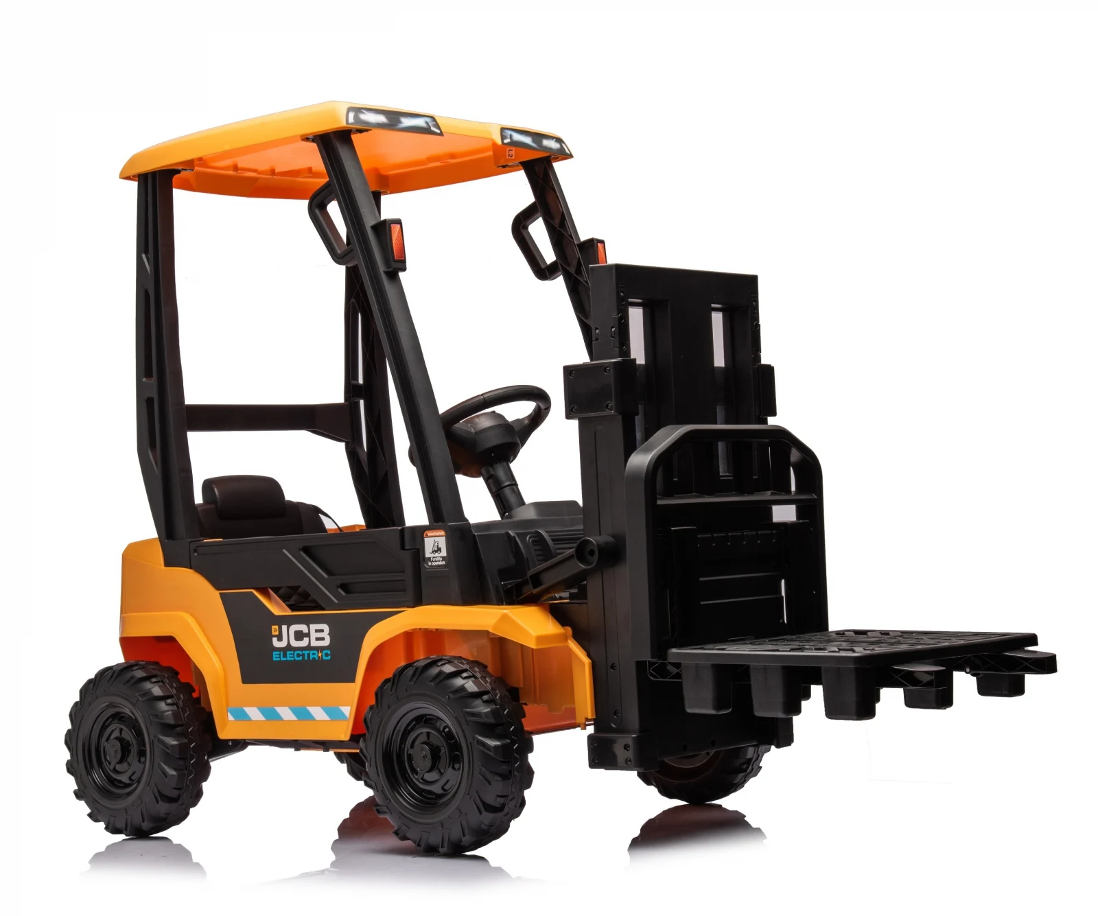 Licensed Ride On cars - Licensed ride-on electric forklift for children, JCB , 70W, 12V, yellow