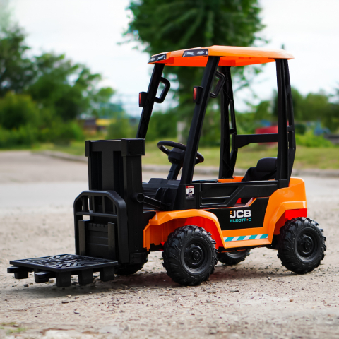 Motostivuitor electric pentru copii, licentiat JCB, 70W, 12V, galben [4]